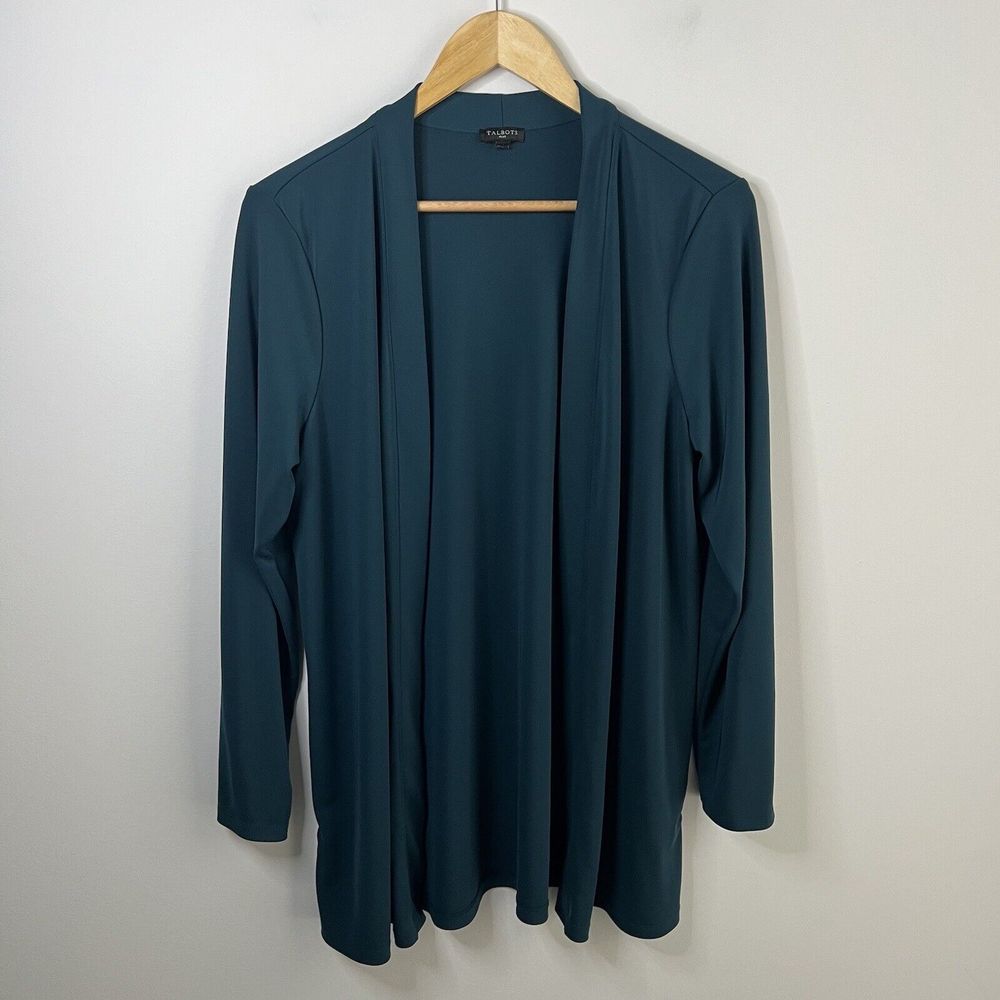 Teal Open-Front Cardigan